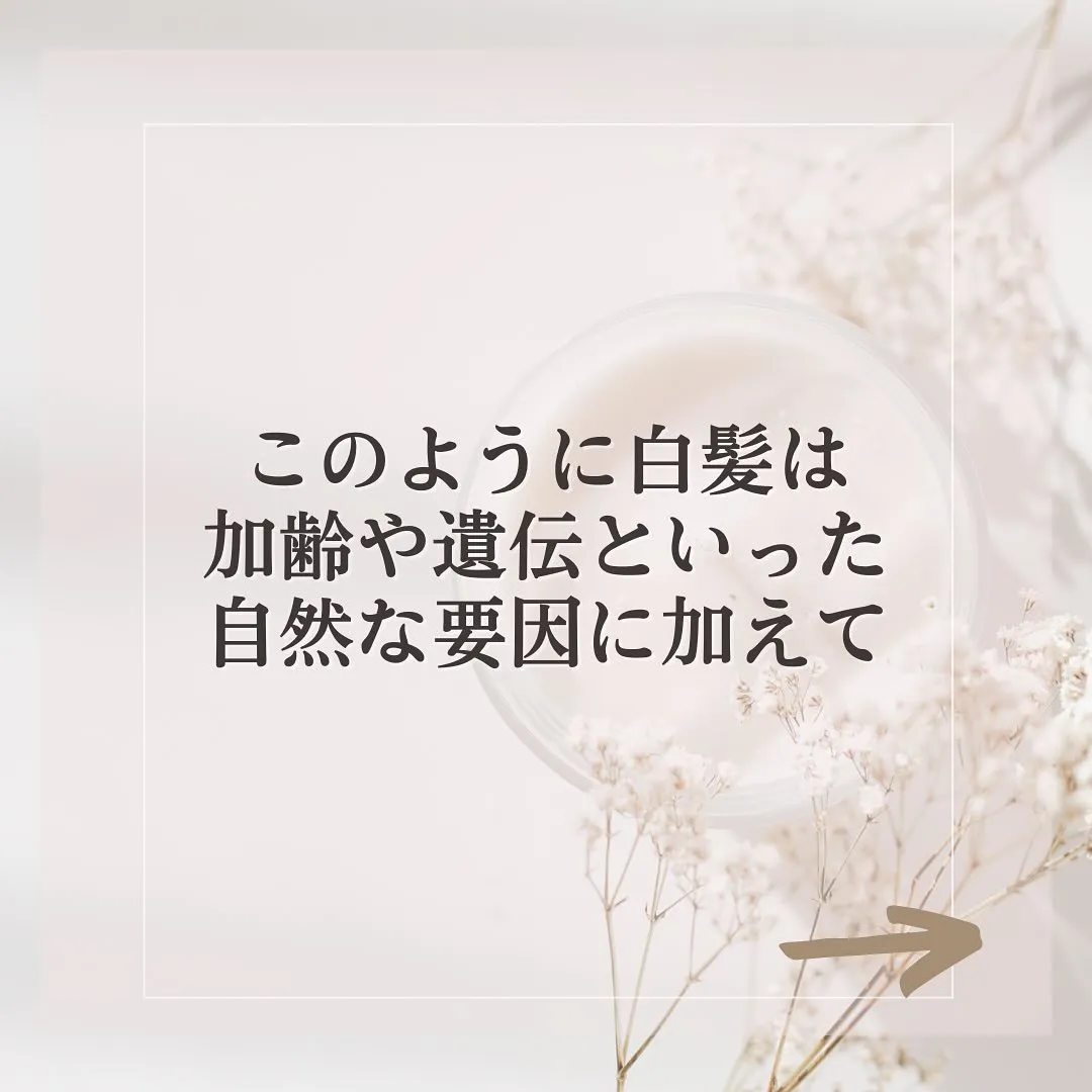 思わぬ原因に驚き！白髪と〇〇の関係